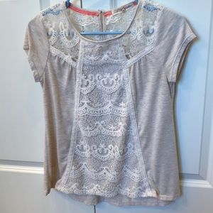 Cream Lace Top